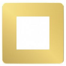 Рамка 1 пост UNICA STUDIO, золото |  код. NU280260 |  Schneider Electric