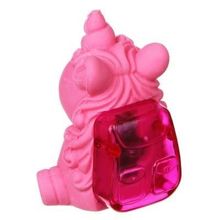 Ластик в форме единорога, 4,9х4х3,5см, встроена точилка с контейнером, искусст.каучук, пластик, 2цв. 2 цвета