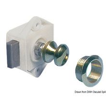 Osculati Mini push-lock polished and coated brass 16 mm, 38.182.04