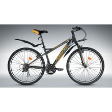 FORWARD Flash 3.0 (26" 18ск,аморт.вилка,V-br,Shimano EF41 TY10 TY35 TZ21)(рама 15", серый матовый)