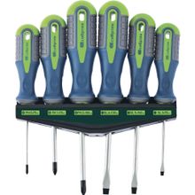 Набор отверток, CrV,  трехкомпонентные рукоятки, 6 предметов Сибртех