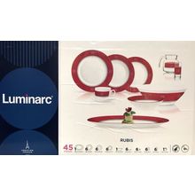 Столовый сервиз Luminarc ESSENCE RUBIS 45 предметов 6 персон ОАЭ N2517