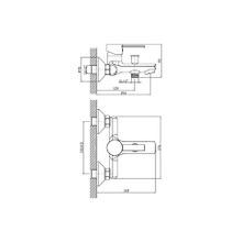 Смеситель ZOLLEN GERA (арт. GE61611341) для ванны короткий изл.,карт.35мм
