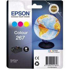 Картридж струйный Epson T267 C13T26704010 3цв. (6.7мл) для Epson WF-100W