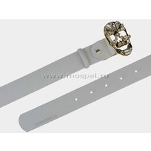 Кожаный ремень AT40-097 белый