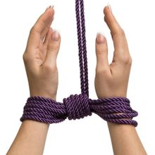 Фиолетовая веревка для связывания Want to Play? 10m Silky Rope - 10 м. Фиолетовый
