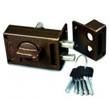 Замок накладной КЭМЗ Калуга ЗН1-М1 медь