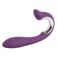 Orion Перезаряжаемый вибратор с клиторальным стимулятором Javida Vibe with Clit Stimulator - 18,5 см.