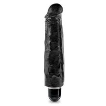 Pipedream Чёрный вибратор-реалистик 7  Vibrating Stiffy - 21,6 см. (черный)