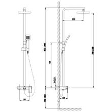 Timo Душевая система Selene SX-1040