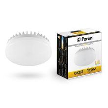 Feron Лампа светодиодная Feron GX53 15W 2700K Таблетка Матовая LB-454 25834 ID - 235095