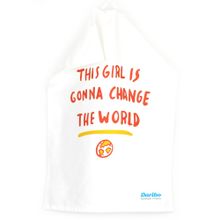 Полотенца: Полотенце кухонное Daribo Girl change the world, 50x70 см DA70221