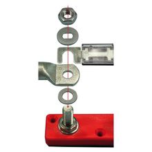 Skyllermarks Держатель для предохранителей красный Skyllermarks E0400 от 35 до 750 А 105 x 30 мм