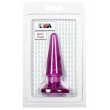 Toyfa Basic Фиолетовая анальная пробка BUTT PLUG - 9,5 см. (фиолетовый)