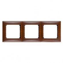 Legrand Рамка 3-постовая Legrand Valena тонированное дерево 770313 ID - 244922