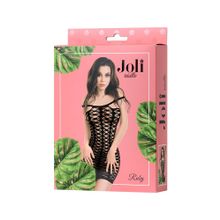 Прелестное платье-сетка Joli Ruby L-XL Черный