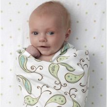 SwaddleDesigns Ultimate Bonjour Bunnie фланелевая голубая