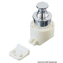 Osculati Lock for cabinet door white plastic, 38.185.01