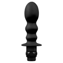 NMC Чёрная насадка для душа HYDROBLAST 4INCH BUTTPLUG SHAPE DOUCHE для анальной стимуляции (черный)