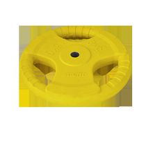 STARFIT Диск обрезиненный BB-201, d=26 мм, желтый, 15 кг