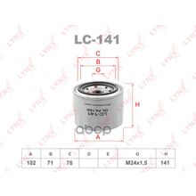 Фильтр Масляный LYNXauto арт. LC141