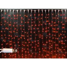 Rich LED RL-C2*6-CW R Уличный светодиодный Занавес 2x6 м, красный, пост свечение, провод белый