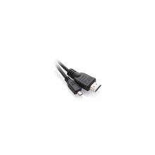 кабель microHDMI-HDMI 19M 19M 1.0 метр, V1.4, 5bites APC-100-010