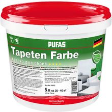 Пуфас Tapeten Farbe 5 л белая