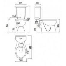 Creavit Унитаз Yedigoller YG310 с биде