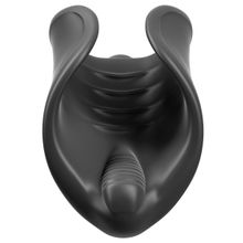 Pipedream Чёрный мастурбатор Vibrating Silicone Stimulator с вибрацией