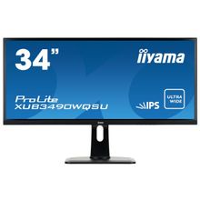 Монитор iiyama xub3490wqsu-b1, 34" (3440x1440), ips, hdmi, dp