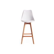 Tetchair Стул барный TULIP BAR (mod. C1014H), белый 018  натуральный