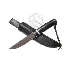 Нож "Лиман" (сталь N690), Сандер А.И., рукоять - черный граб, кориан