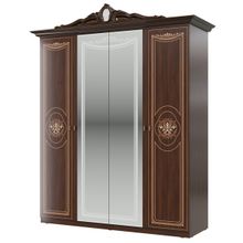 Мэри-Мебель Шкаф 4-х дверный Грация цвет орех тайский ID - 292379