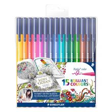 Набор фломастеров Triplus Сolor, трехгранные, специальное издание "Johanna Basford" (26 цветов)