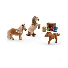 Schleich Семья Шотландского пони мини