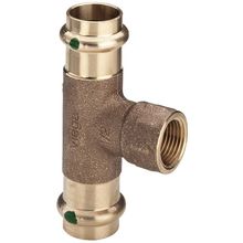 Тройник Viega Sanpress с SC-Contur 12x1 2"x12 Вр, бронза