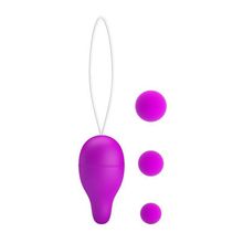 Baile Лиловое вагинальное яйцо с утяжеляющими шариками Kegel Ball (лиловый)