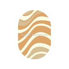 Российский ковер Шагги Ультра s607_beige_oval, 3 x 5