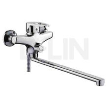 Смеситель для ванны с длинным изливом 300 мм. Дивертор в корпусе D-lin D147452-6