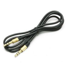 Кабель аудио 3.5 stereo plug -> 3.5 stereo plug, 1 м, черный, Gembird (CCA-3.5MM-1B)