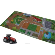 MAJORETTE Игровой коврик Creatix, Farm серии, нескользящий, 96*51см + 1 машинка 2056413