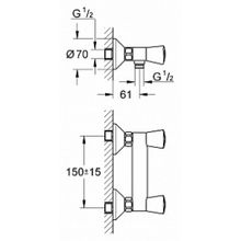 Смеситель Grohe Costa S 26317001 для душа