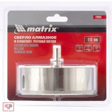 Matrix Сверло алмазное по керамограниту, 115 х 67 мм, трехгранный хвостовик Matrix