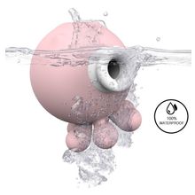 Нежно-розовый вакуумный клиторальный стимулятор-осьминог OCTOPI нежно-розовый