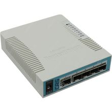 Коммутатор MikroTik    CRS106-1C-5S    Маршрутизатор (5SFP, 1Combo 1000BASE-T   SFP)