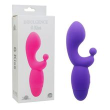 Фиолетовый вибратор INDULGENCE G Kiss - 16,5 см.