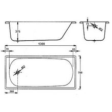 Стальная ванна BLB SG Europa 130x70 B30E 2.2