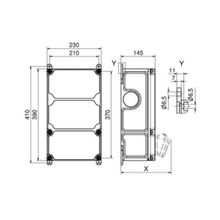 Bals Настенный комбинационный модуль  Bals VariaBox-L 89076 IP44 390 x 230 x 145 мм