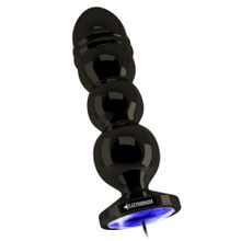 Темно-серая анальная пробка с электростимуляцией Bold Butt Plug - 14,1 см. (110239)
